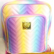 Rainbow Quilted Backpack NWT