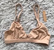 SKIMS Fits Everybody Triangle Bralette in Clay S