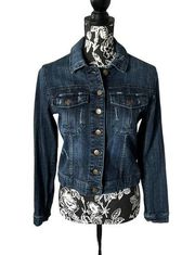 Pistola Jean Jacket Denim Dark Wash distressed size small