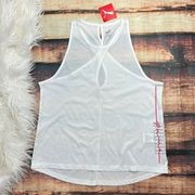 Puma Twisted Back Tank Top White