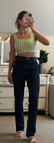 Green Crop Top