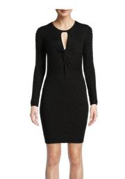 No Boundaries Juniors' Long Sleeve Cutout Twist Front Sweater Dress Size XXL