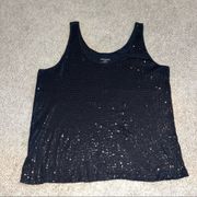 Lane Bryant Sequin front and knit back Tank Top