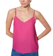 Chaps Sheer Flowing Lightweight Camisole Top Blouse Size 6 Fuchsia Pink