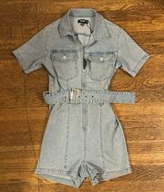 Misguided Denim Romper