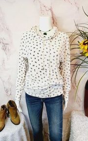 Tart Long Sleeve Billy Pullover - Dots - Beige Multi/Cheetah Dot - S