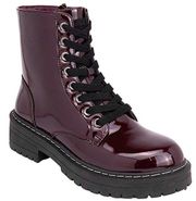 Women’s Faux Leather Combat Boots