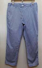 Talbots Stretch Cotton Pinstripe Chino Pant Size 12 Petite See Description