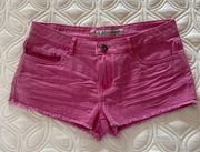 Pink jean shorts low waisted y2k so cute for summer never before worn