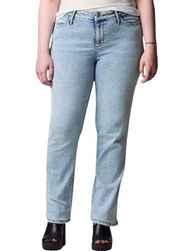 Simply Vera Wang Jeans Light Blue Wash Straight Leg size 10