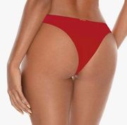 NWT RELLECIGA RED | SIZE: Medium Women's Cheeky Brazilian Cut Bikini Bottom