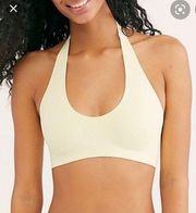 Free People Yellow seem less bralette halter never worn