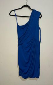 Royal Blue Asymmetrical Dress