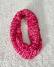 Knitted Pink Infinity Scarf One Size