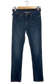 Rock & Republic Berlin Mid Rise Skinny Jeans Embellished Pockets Jeans Blue 6M