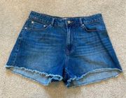 Mng by mango super high waisted jean shorts