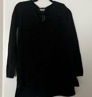 Merona V-Neck Black Detailed Sweater