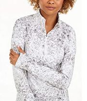 Snakeskin Quarter Zip Pullover M