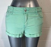 Celebrity Pink Mint Green Denim Shorts