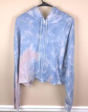 Wild Fable NWT  Women’s Tie Dye Cropped Long Sleeve Hoodie