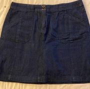 Christopher & Banks light weight Jean colored material with Skorts