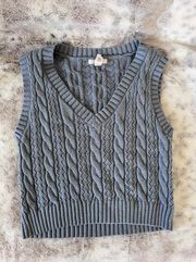 blue sweater vest 