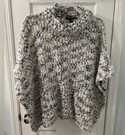 Chunky Poncho Sweater - Size Medium