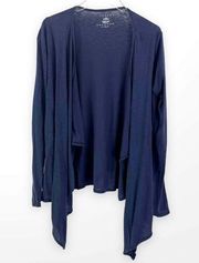 CALYPSO ST BARTH Blue Open Front High Low Cardigan Sweater