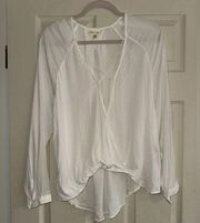 Silence + Noise White Blouse