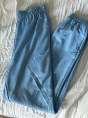 light blue sweatpants 