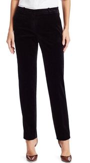 NWT  black velvet dress pants slim fit women size 10