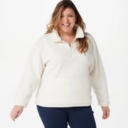 Women’s Sherpa Pullover Cream 1X