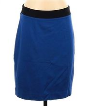 Trina Turk Pencil Skirt Royal Blue Black Full Zipper Straight Women’s 6