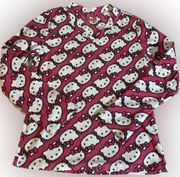 Hello Kitty V Neck Pajama Long Sleeve Top Pink Women’s 2013 Soft Comfortable Sm