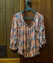 Patchwork Ruffle Top