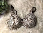 Vanity Fair animal print bra 36DD