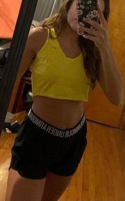 Vintage Neon Yellow Crop Top 