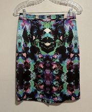 Milly Multicolor Pencil Skirt Size 2