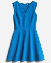 Stitch Fix 41 Hawthorn Ponte Knit Fit and Flare Dress Blue