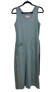 Everlane The Luxe Cotton Jumpsuit in Dusty Blue - Size S