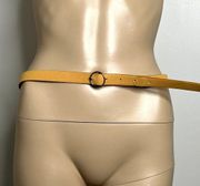 Gold Thin Leather Belt