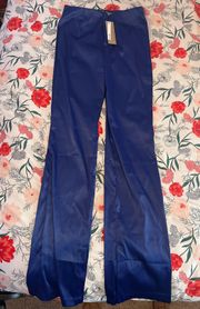 Do + Be Royal Blue Split Hem Pants