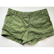 J.Crew  • Olive Green 3” Chino Shorts