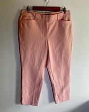 WHBM Curvy Slim Ankle Pants - Pink Size 10 EUC!