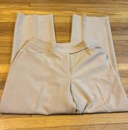 Modern Fit Women's Tan Dress Pants Wide Leg