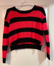 Striped Cropped Sweater