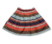 Ark & Co Skirt Size Medium Pleated A-Line Colorful Stripes Women's Skirt Casual 