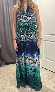 Blue And Green Dress