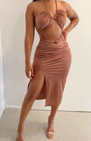 Satin Midi Dress