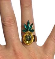 Francesca’s pineapple costume ring 8 NWT